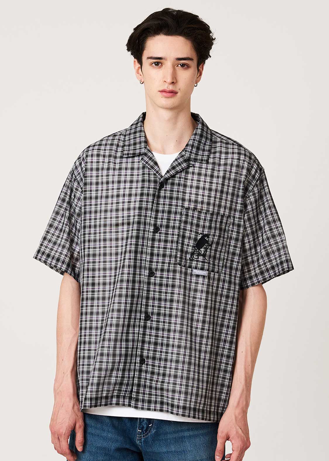日本預訂 graniph GH Beautiful Shadow Fit Club | Sheer Big Silhouette Short-Sleeve Shirt