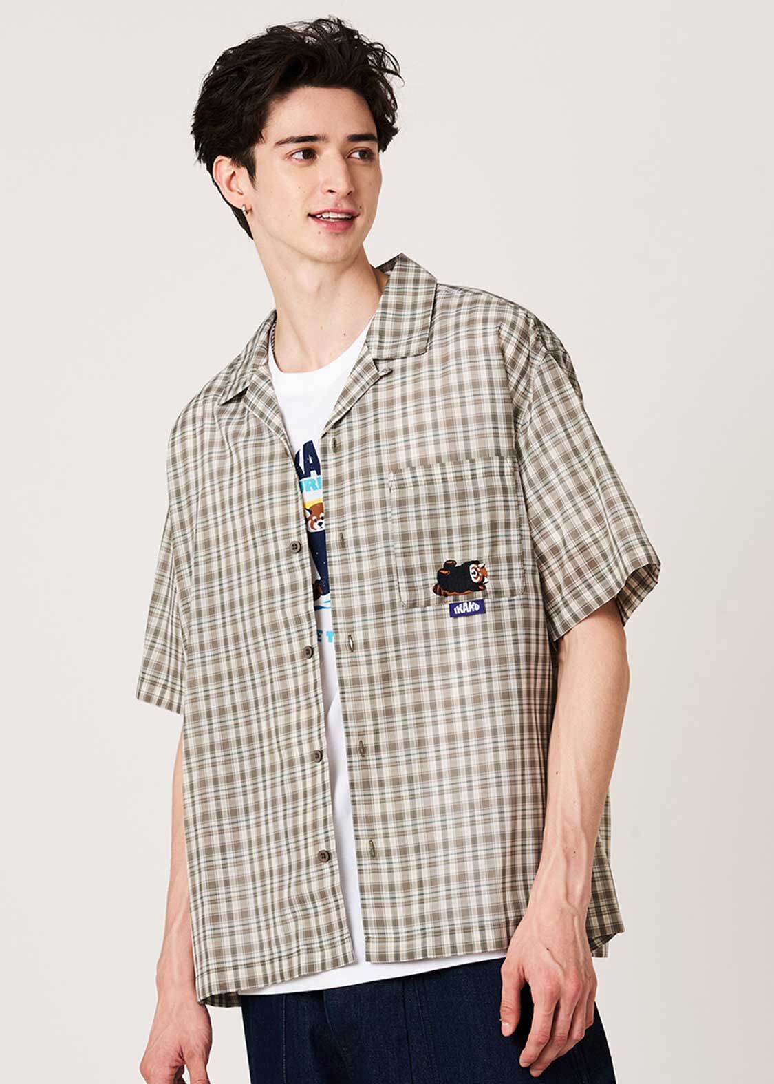 日本預訂 graniph GH Ika Kugoron | Sheer Big Silhouette Short-Sleeve Shirt