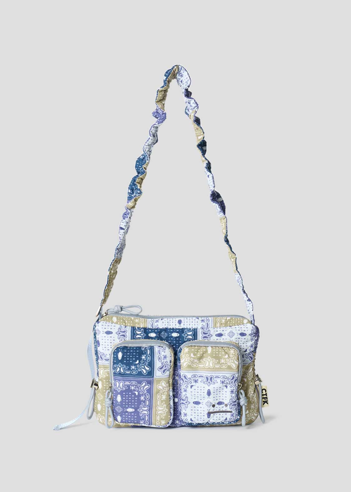 日本預訂 graniph GH Paisley Beautiful Shadow | Gathered Cross Shoulder Bag