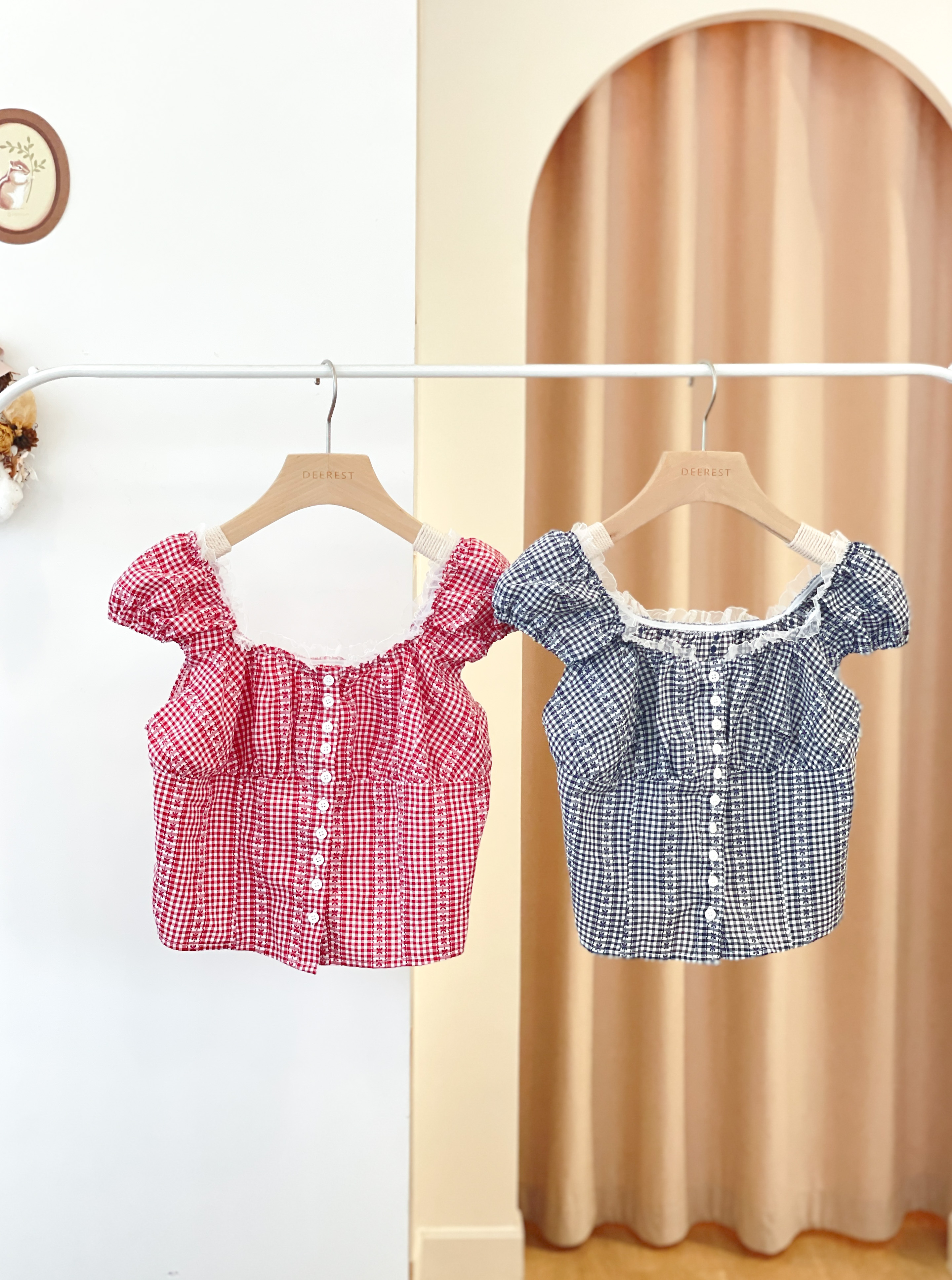 T1562 Picnic Day Ruffles Corset Top