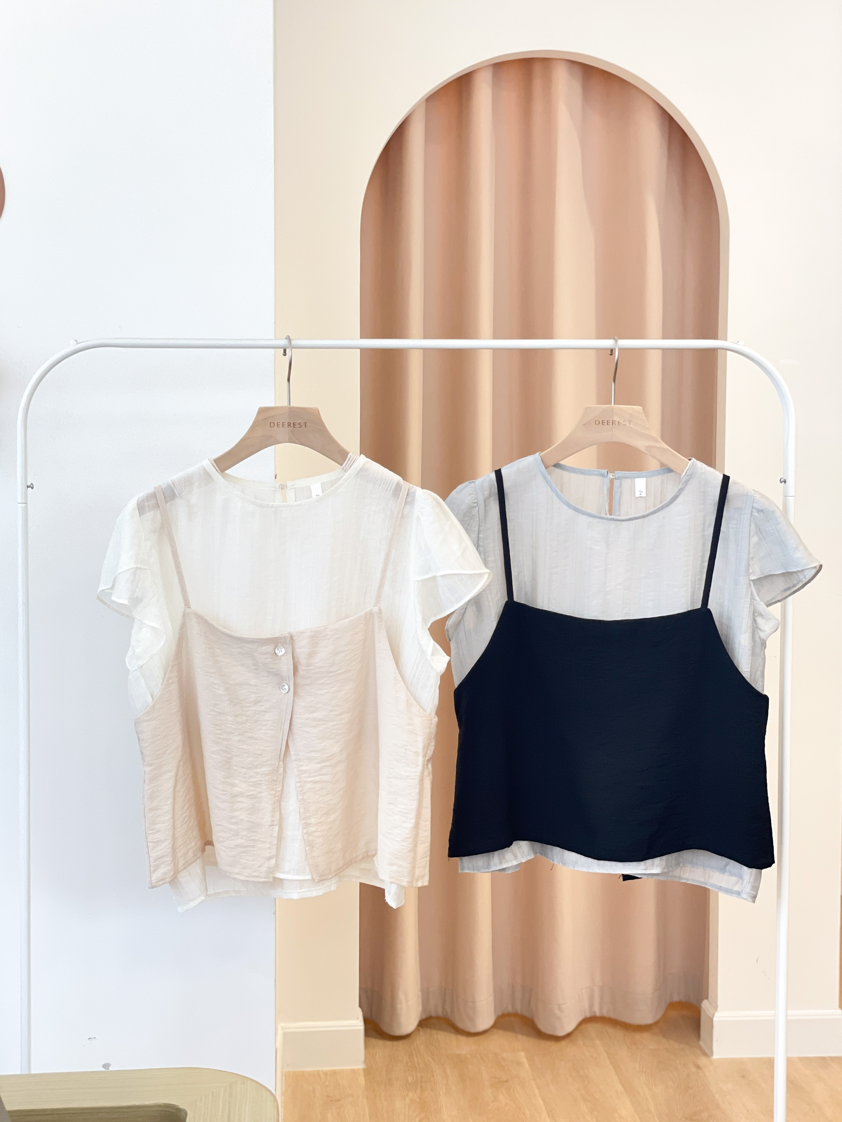 T1563 Breeze Petal Layered Twin-Set