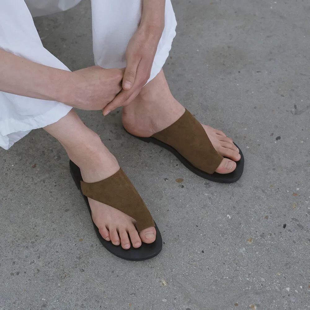 Epure COVI Suede Flat Slides