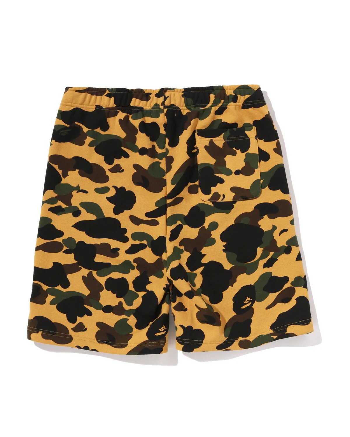 A BATHING APE 1ST CAMO  SHARK SWEAT SHORTS SS26  迷彩 鯊魚 短褲 綠迷彩/黃迷彩-0ZXSPM0055310