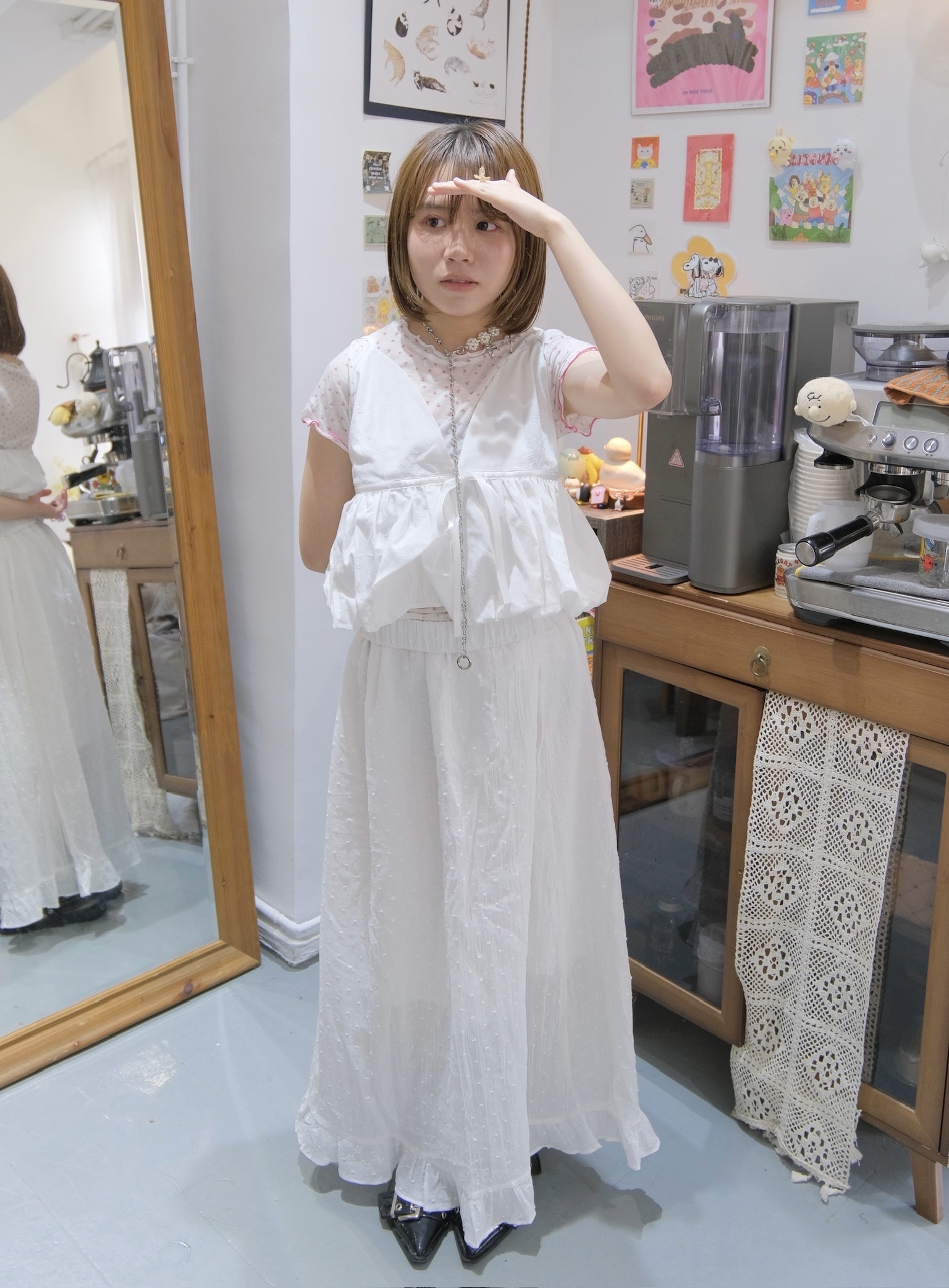 大V蝴蝶結泡泡外搭
