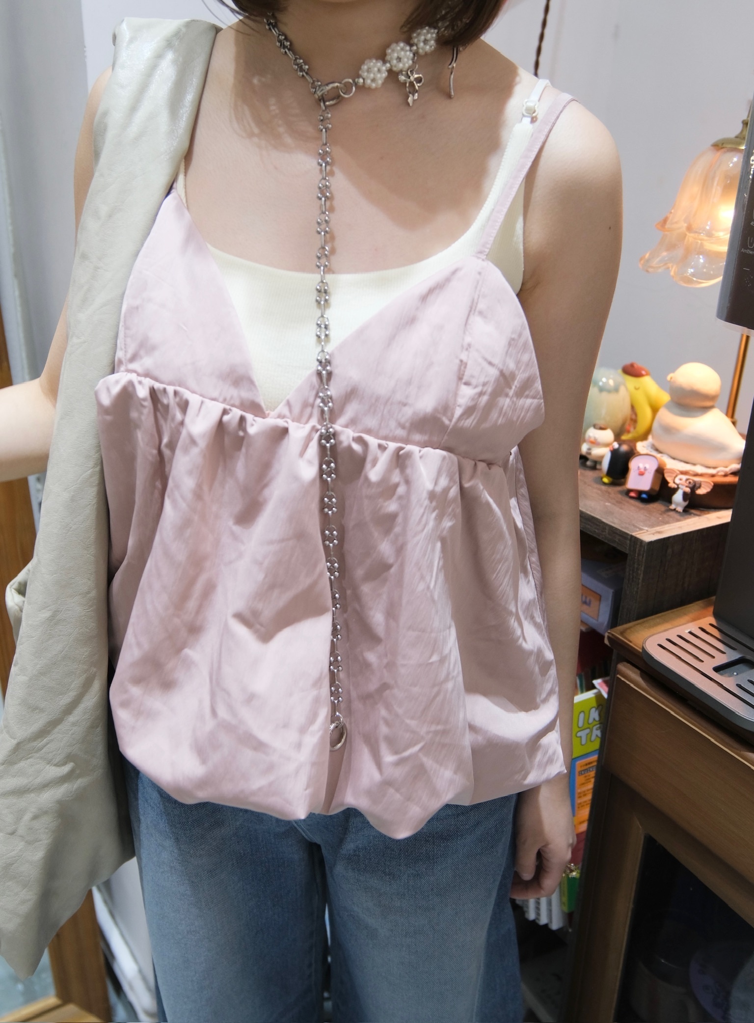 小性感後lace bra top