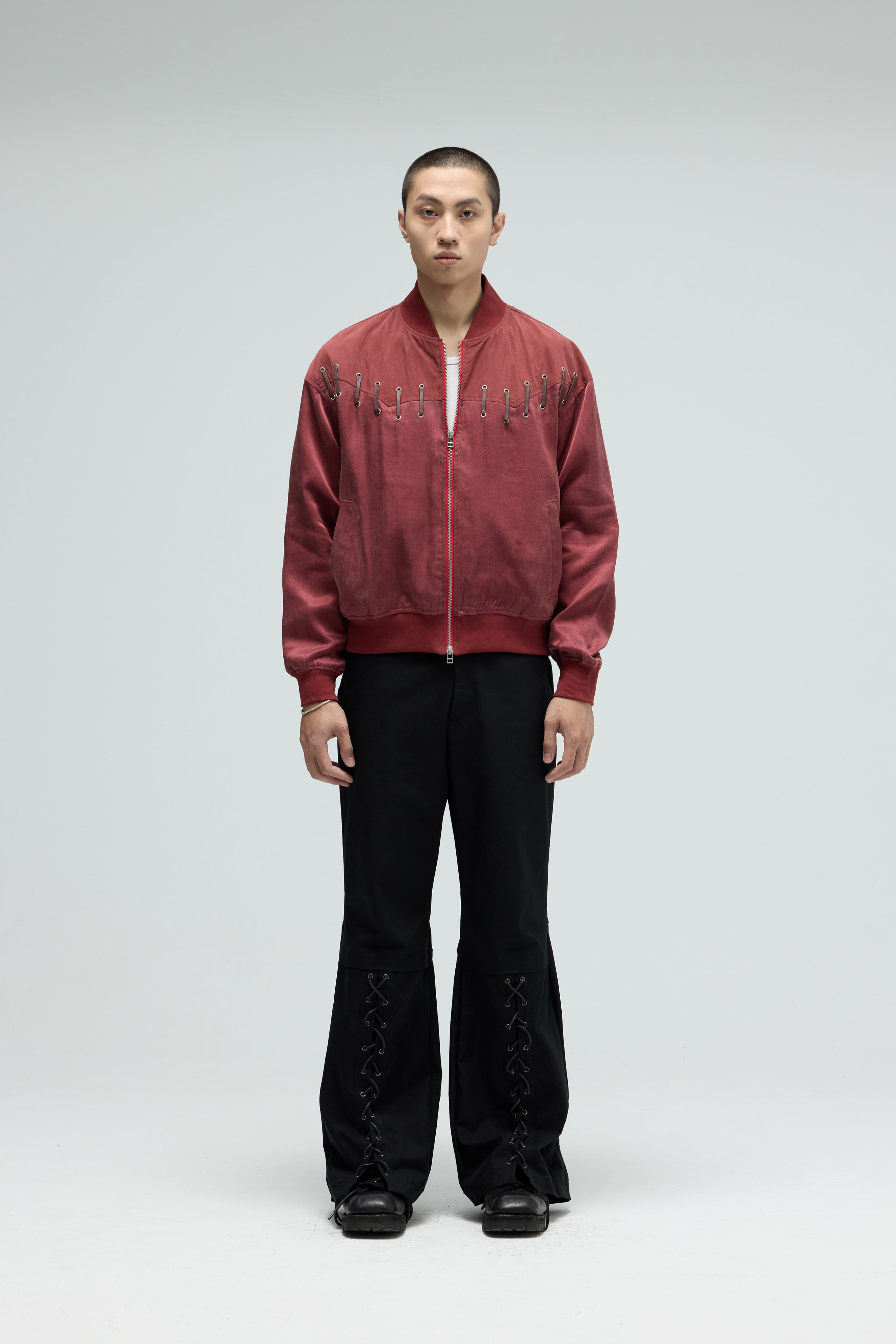 Equalnear SS26 LO03 BKRD Rodeo Bomber Jacket
