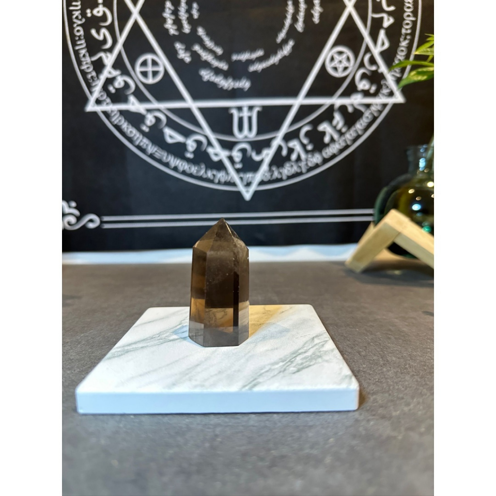 HKHG0531-034 荼水晶柱 22×23×58 mm (A32)