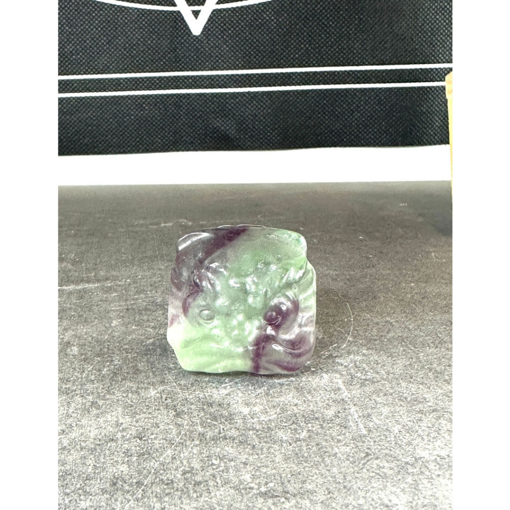 HKHG0531-069 螢石醒獅頭30x28x32mm (A55)