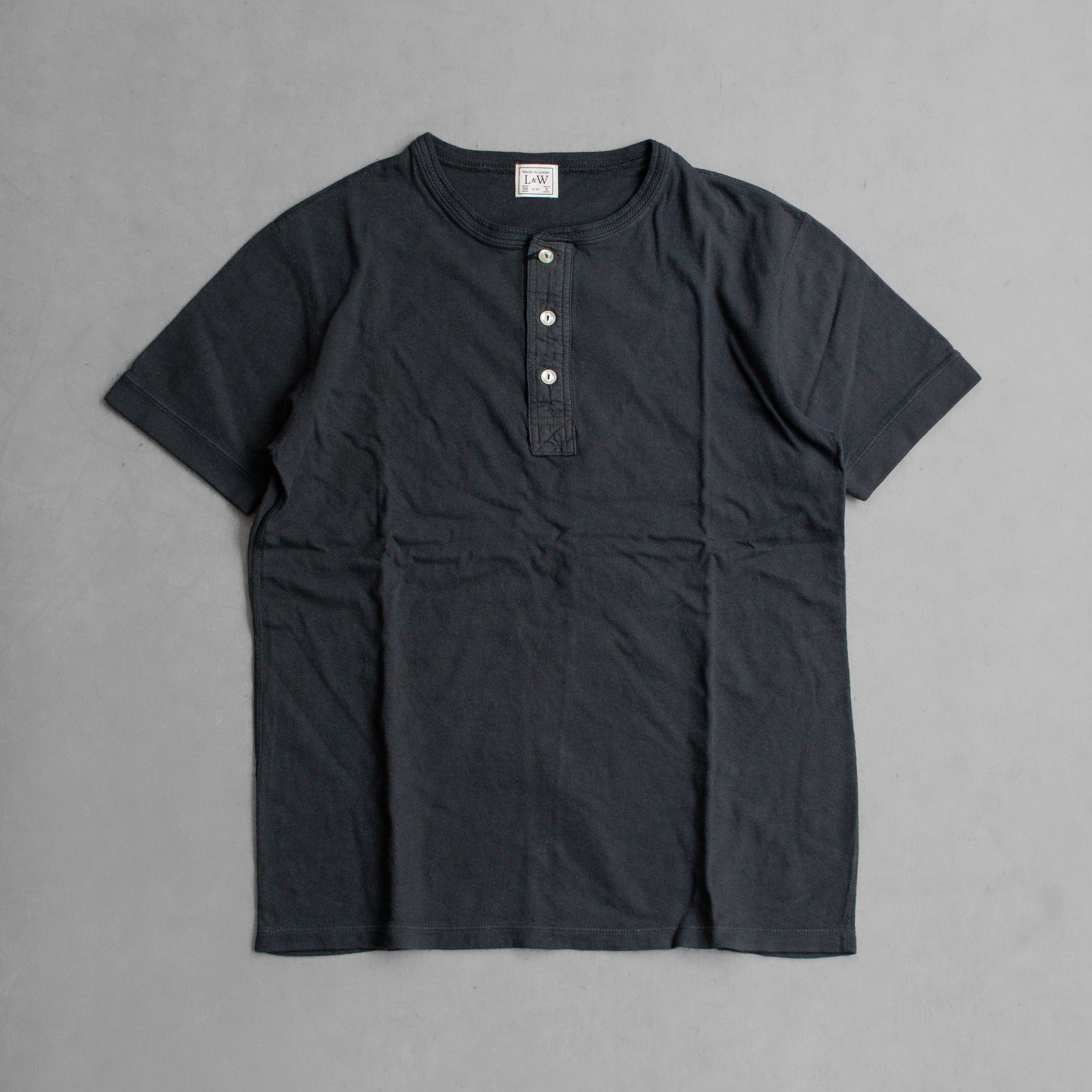 LOOP & WEFT LOOPWHELLED CLASSIC HENLEY 短袖 亨利領 T恤 三色