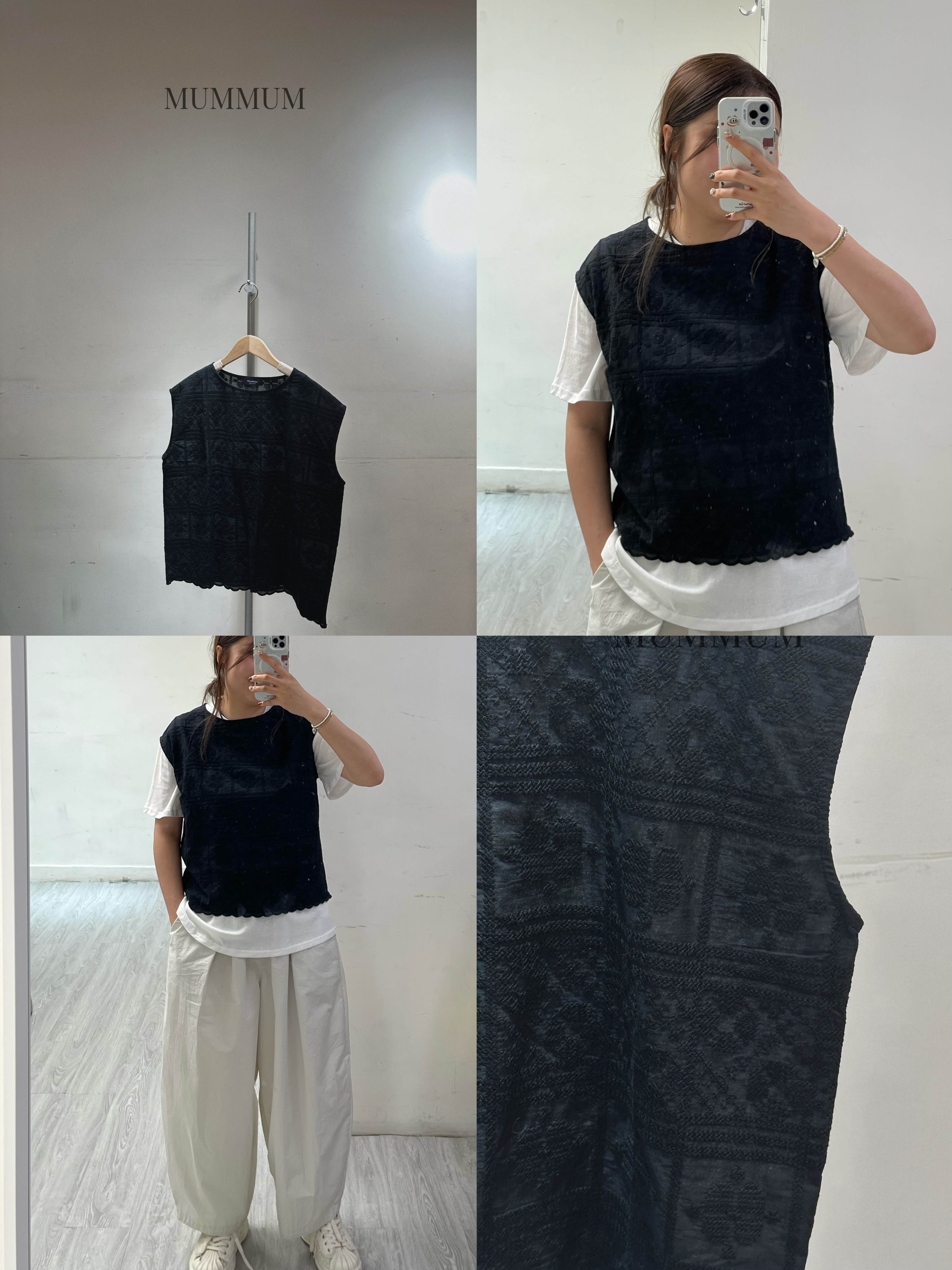 0213346a/神秘花紋小仙女背心 44/44/23