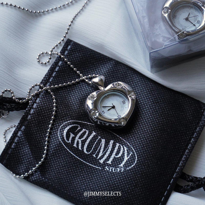 【代購】GRUMPY Twinkle Heart Clock Long Necklace