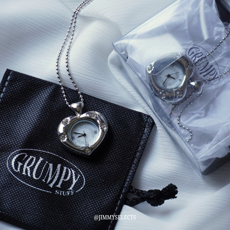 【代購】GRUMPY Twinkle Heart Clock Long Necklace