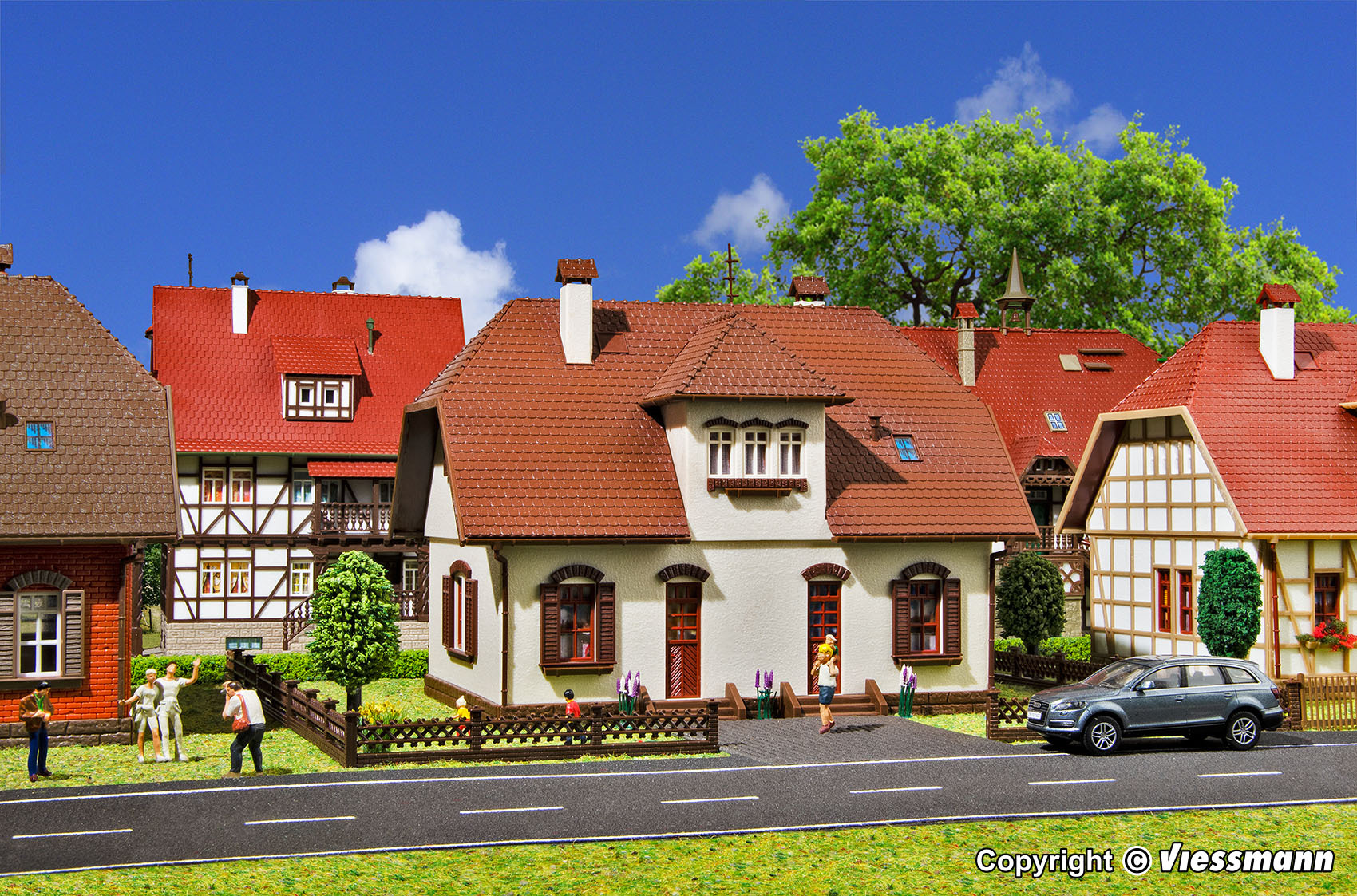 Vollmer 43657 HO規 居民區房屋