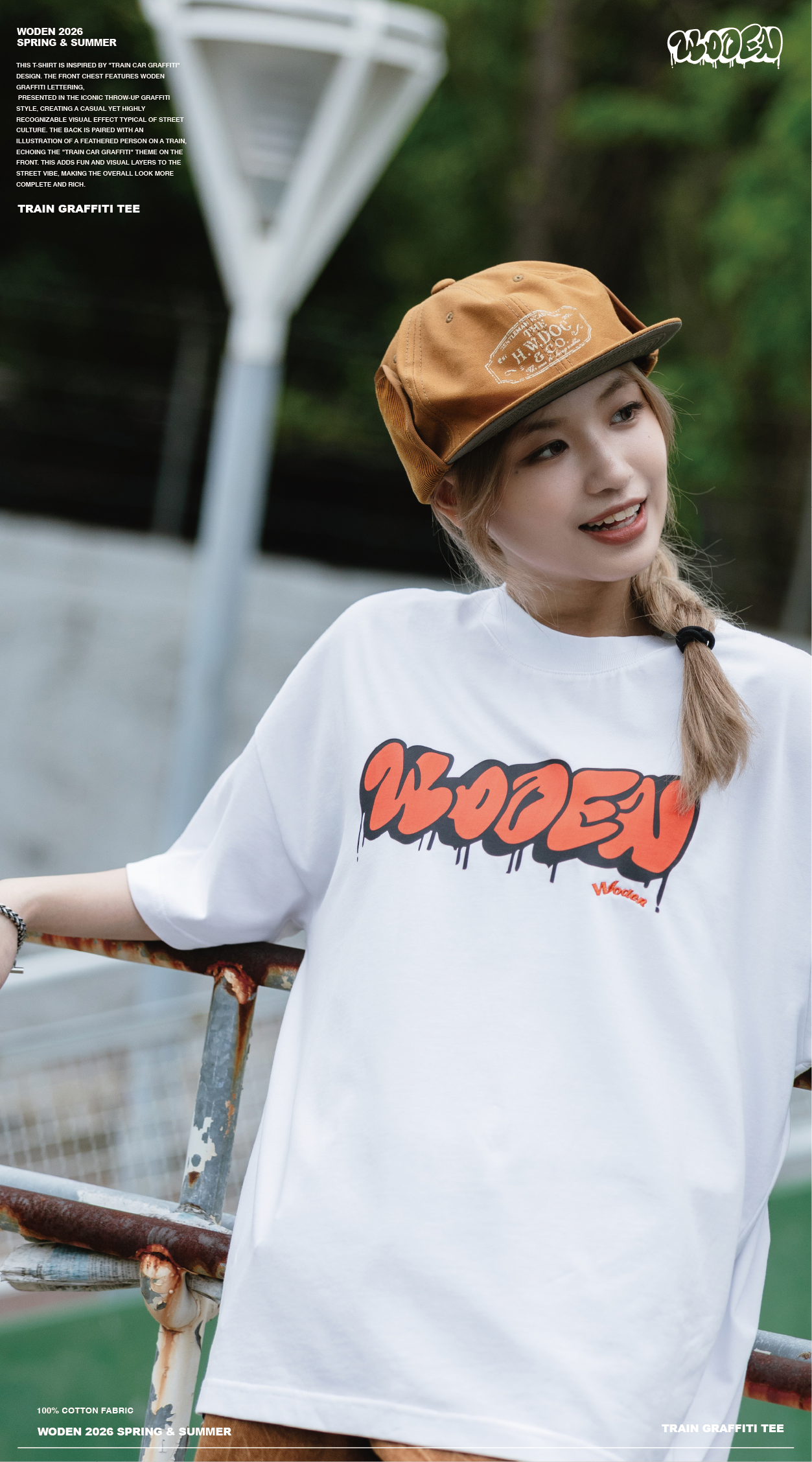 Woden Train Graffiti Tee