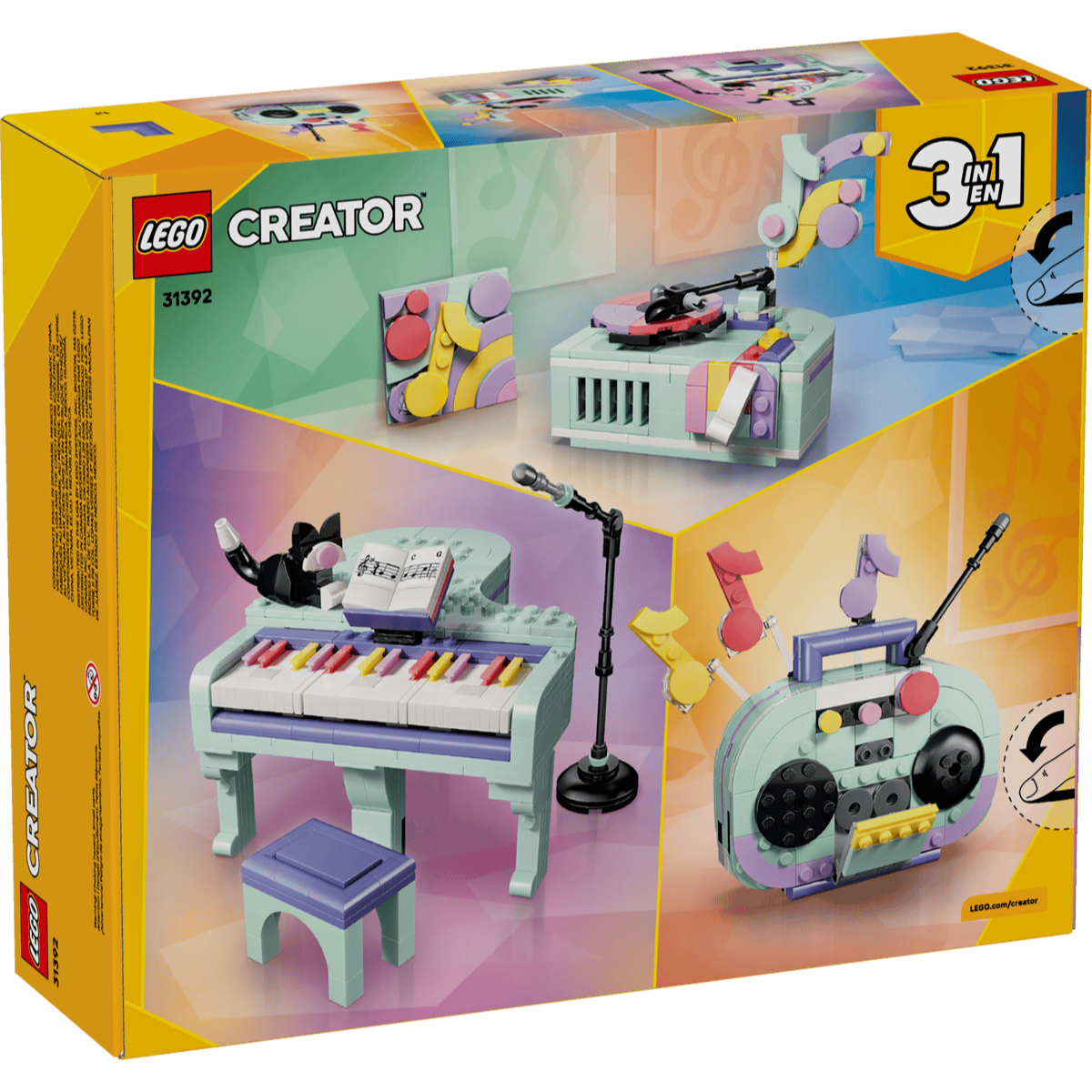 LEGO 31392 音樂裝飾鋼琴與貓咪