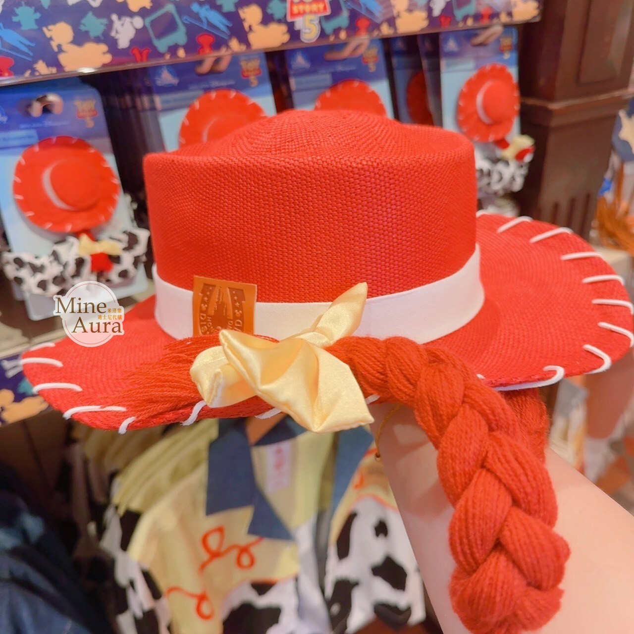 翠絲 Jessie 辮子 造型 牛仔帽 帽子 玩具總動員 Toy Story -香港迪士尼樂園