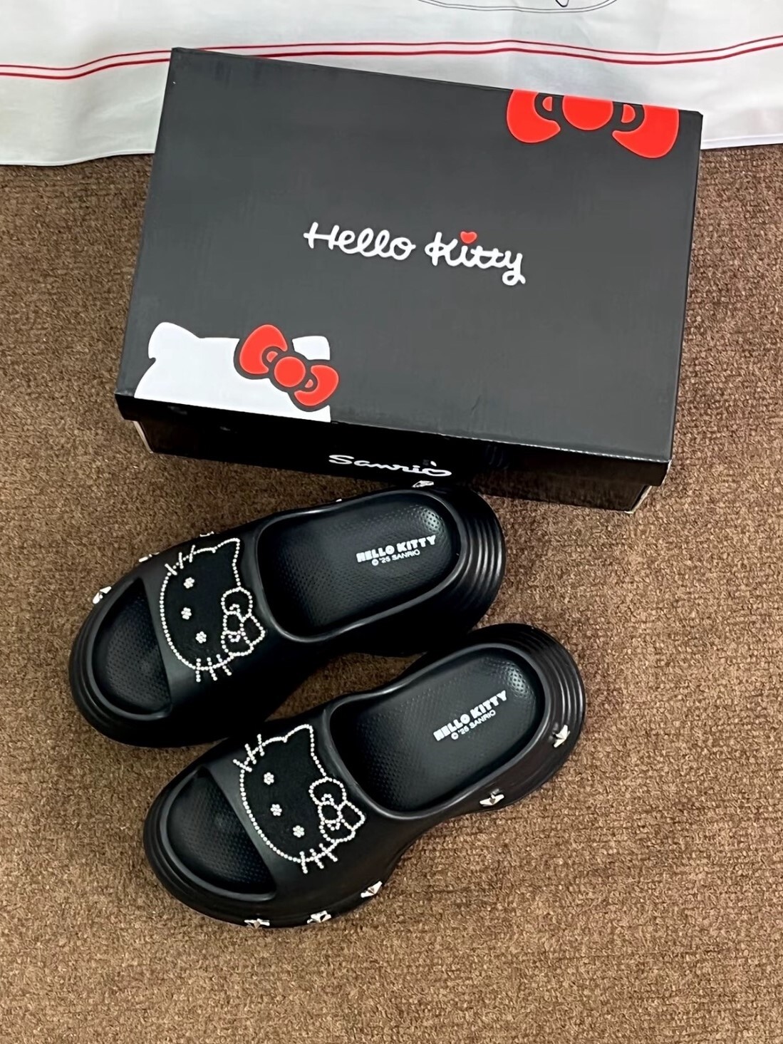 Hello Kitty 防滑 厚底增高 可外穿 拖鞋