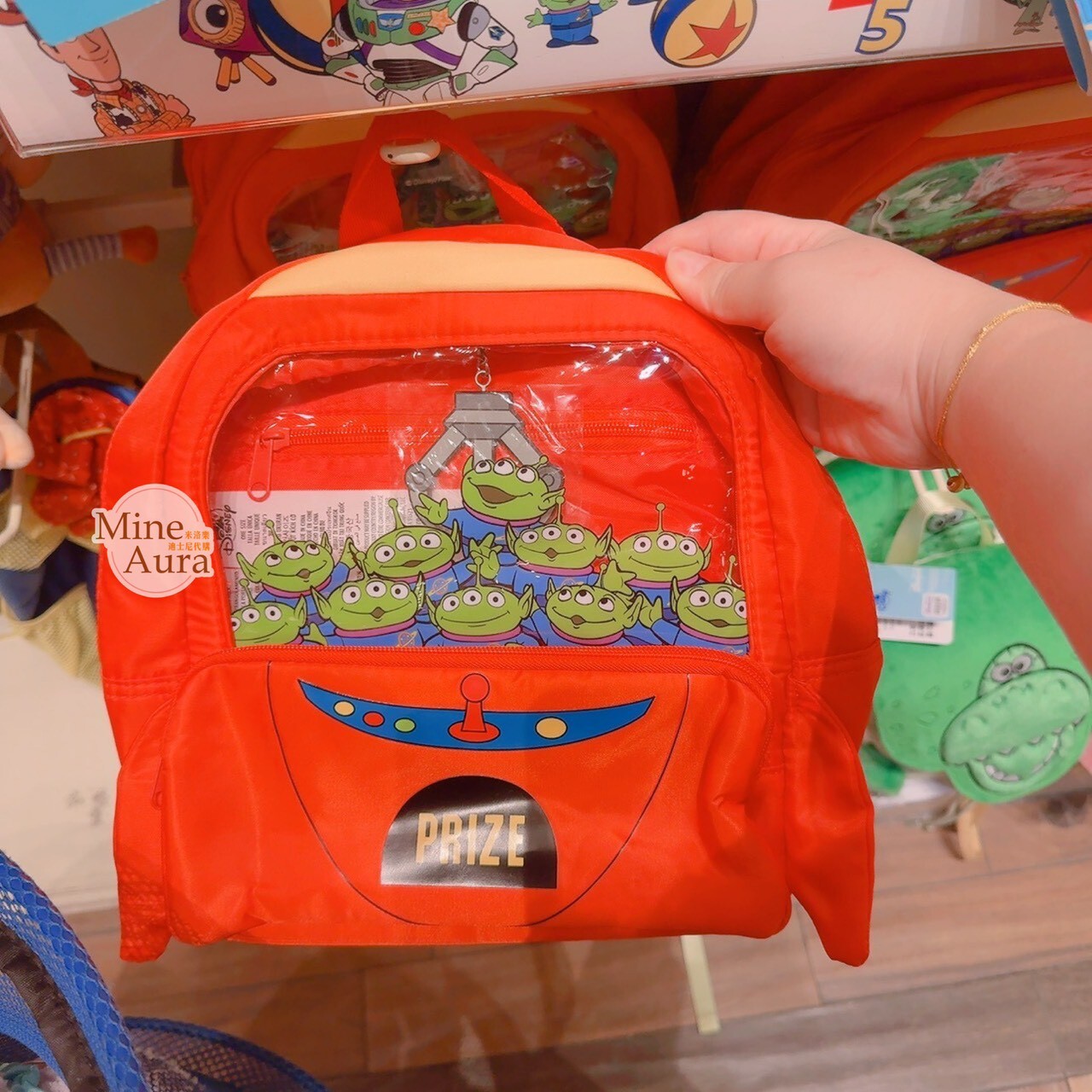 三眼怪 Alien 娃娃機圖案 火箭造型 後背包 玩具總動員 Toy Story -香港迪士尼樂園