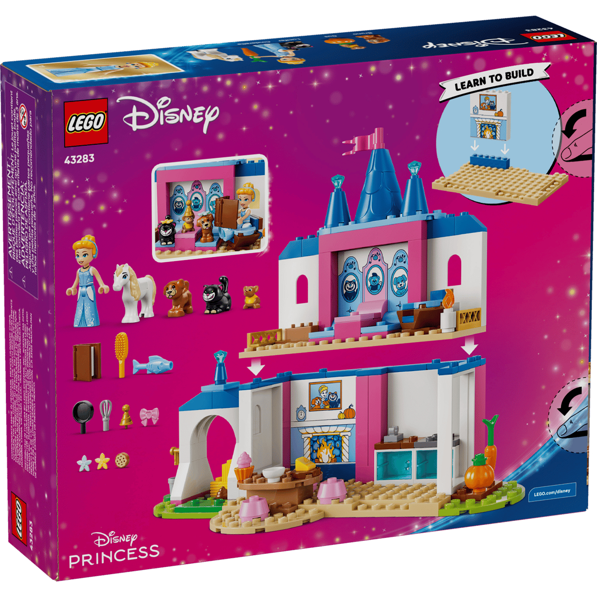 LEGO 43283 灰姑娘與動物朋友的城堡
