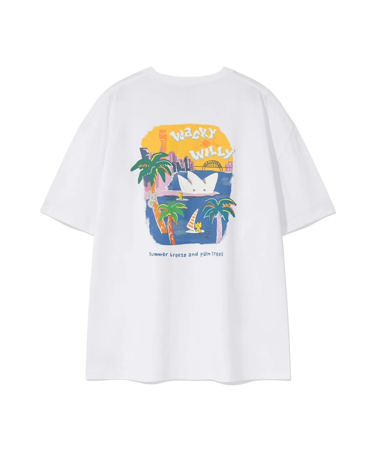 WACKY WILLY Kiki Ocean Graphic Short Sleeve T-Shirt