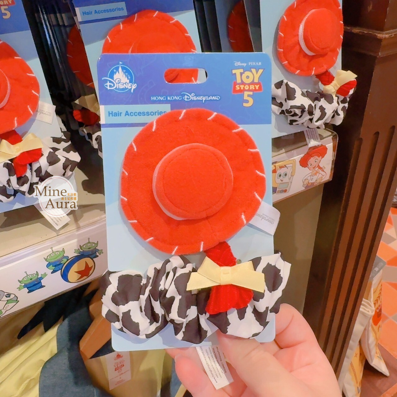 翠絲 Jessie 帽子造型 髮夾 髮束 大腸圈 髮飾 2入組 玩具總動員 Toy Story -香港迪士尼樂園
