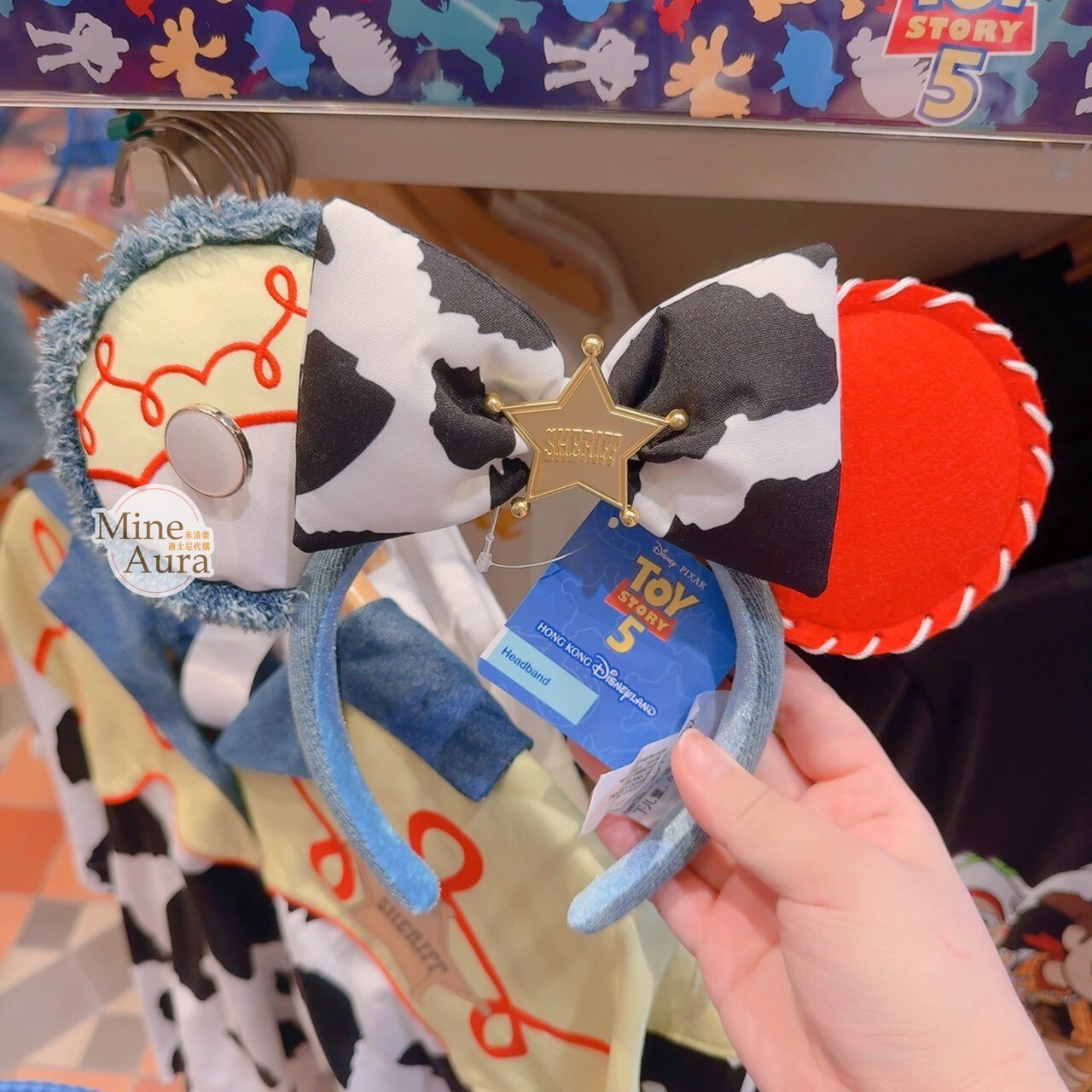 翠絲 Jessie 米妮 Minnie 蝴蝶結 立體耳朵 造型 髮圈 髮箍 玩具總動員 Toy Story -香港迪士尼樂園