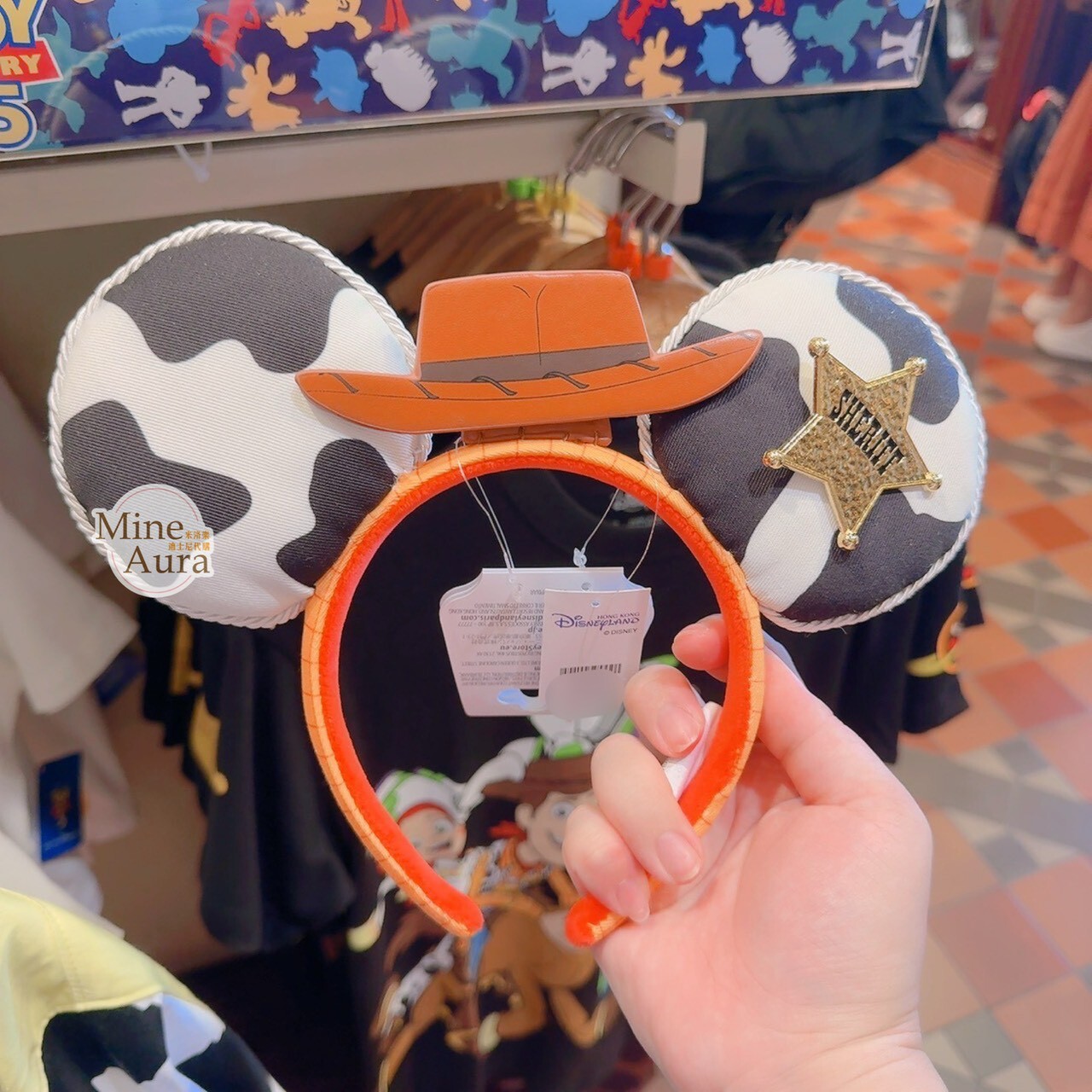 胡迪 Woody 牛仔帽 立體耳朵 造型 髮圈 髮箍 玩具總動員 Toy Story -香港迪士尼樂園