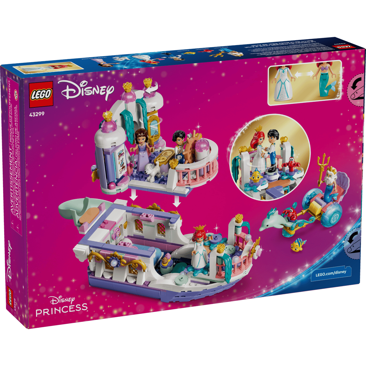 LEGO 43299 愛麗兒的皇家婚禮船