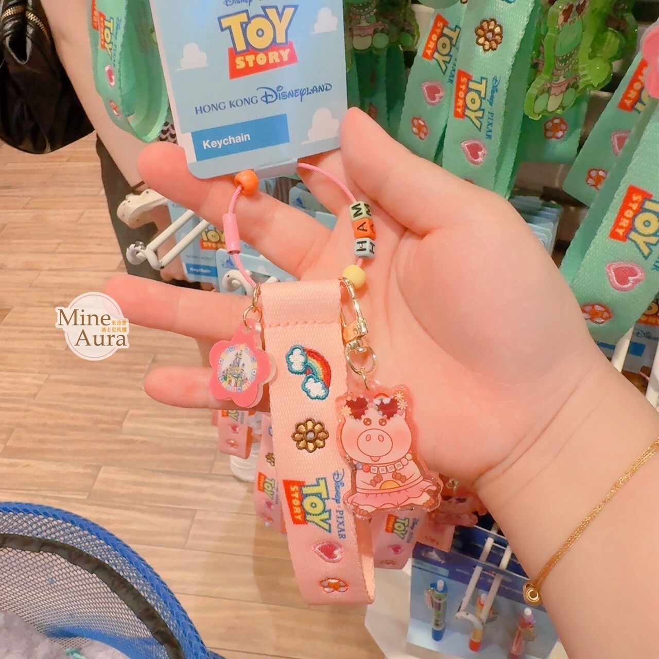 火腿豬 Ham 造型 鑰匙圈 吊飾 玩具總動員 Toy Story -香港迪士尼樂園