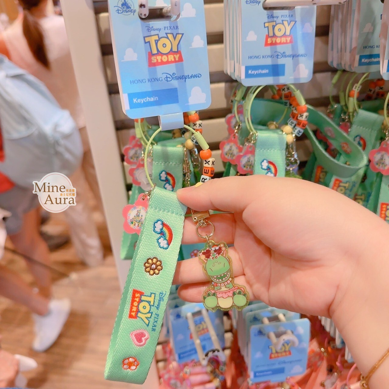 抱抱龍 Rex 造型 鑰匙圈 吊飾 玩具總動員 Toy Story -香港迪士尼樂園