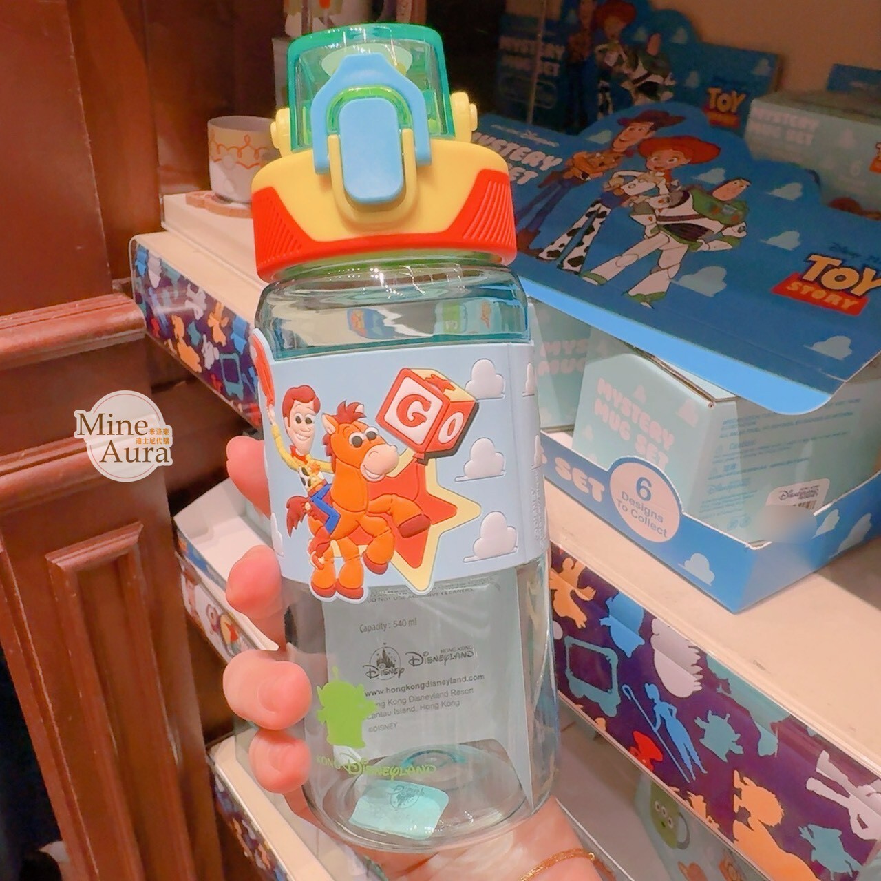 玩具總動員 Toy Story 圖案 手提 吸管 水壺 -香港迪士尼樂園
