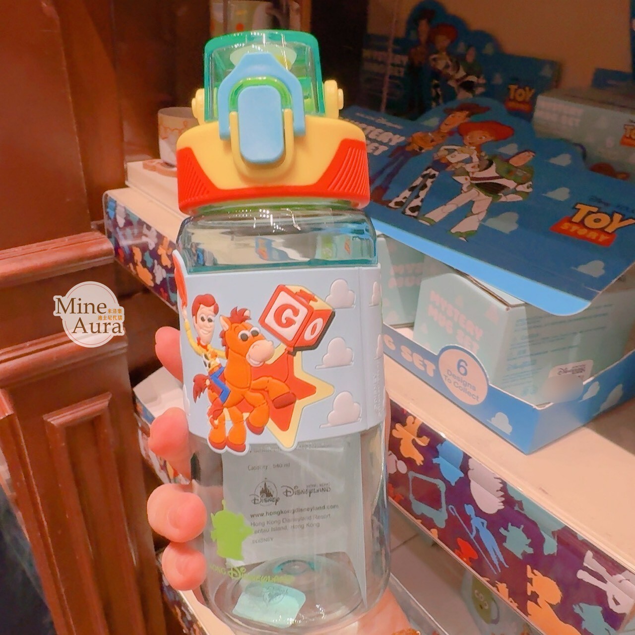 玩具總動員 Toy Story 圖案 手提 吸管 水壺 -香港迪士尼樂園