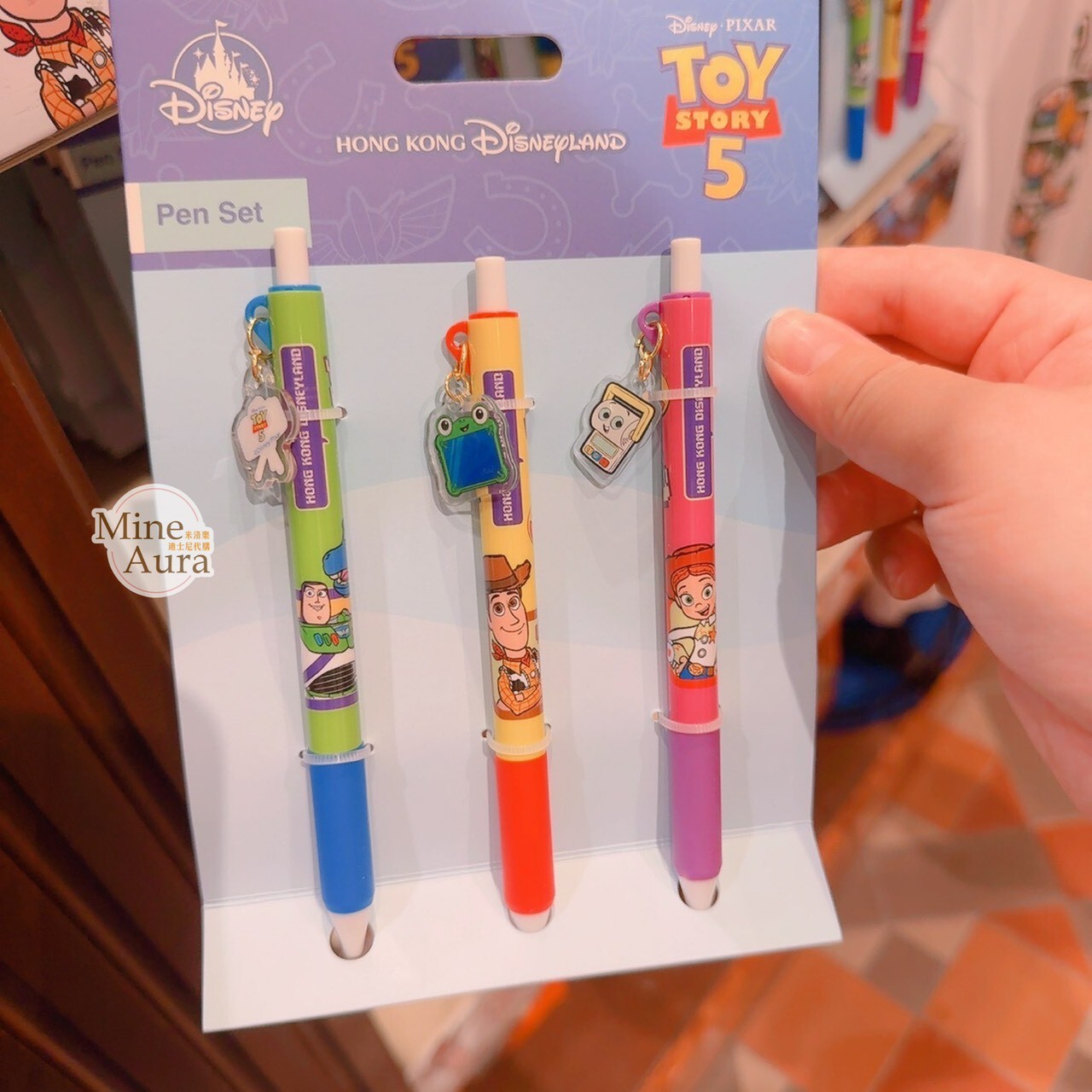 玩具總動員 Toy Story 圖案 圓珠筆 3入組 -香港迪士尼樂園