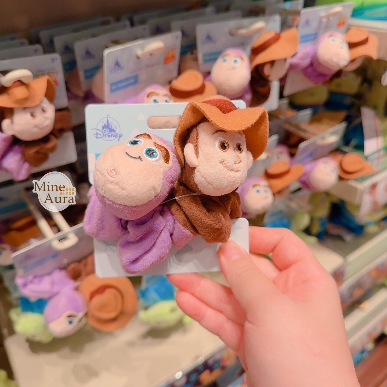 胡迪 Woody 巴斯光年 Buzz Lightyear 絨毛大頭 造型 髮束 大腸圈 髮飾 玩具總動員 Toy Story -香港迪士尼樂園