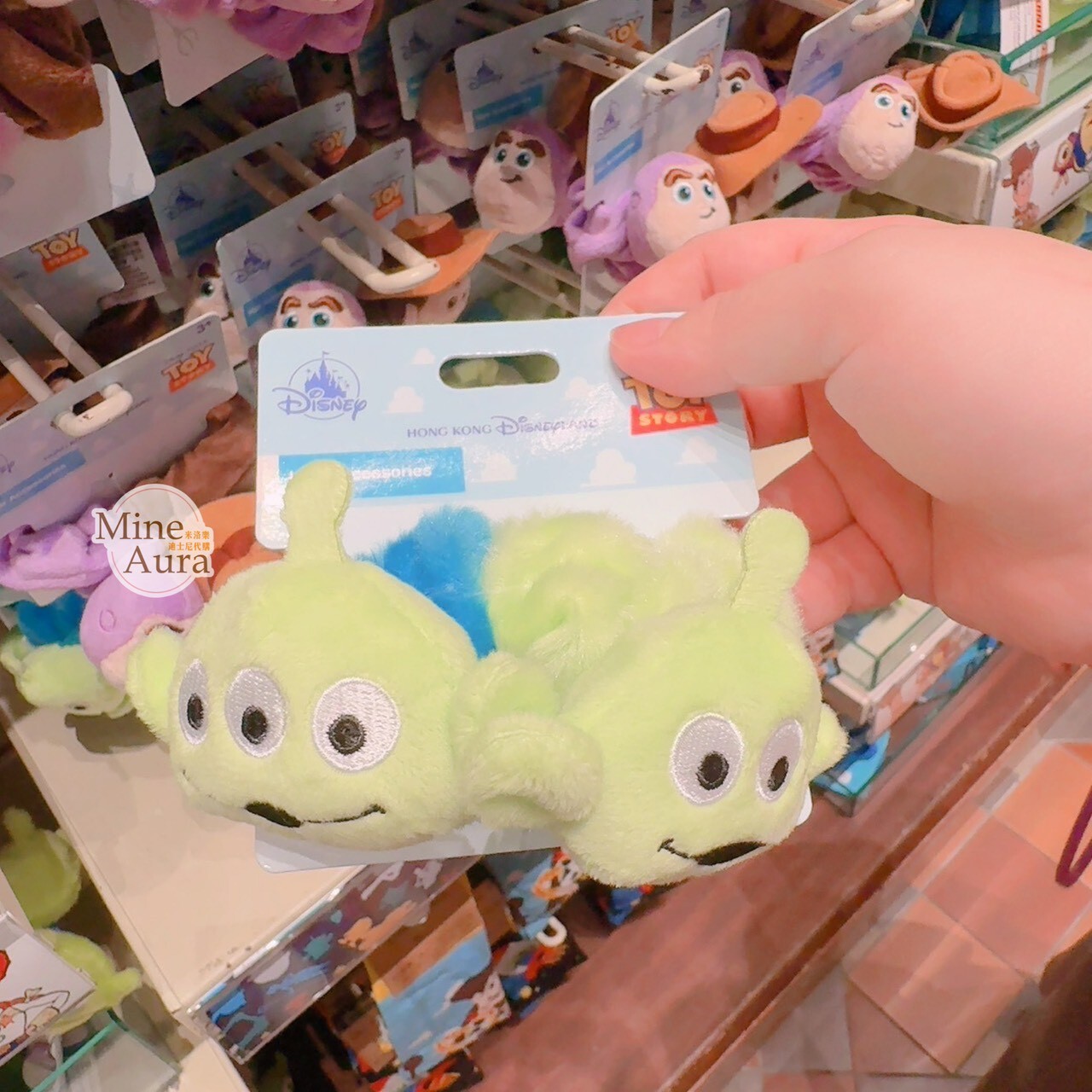 三眼怪 Alien 絨毛大頭 造型 髮束 大腸圈 髮飾 玩具總動員 Toy Story -香港迪士尼樂園