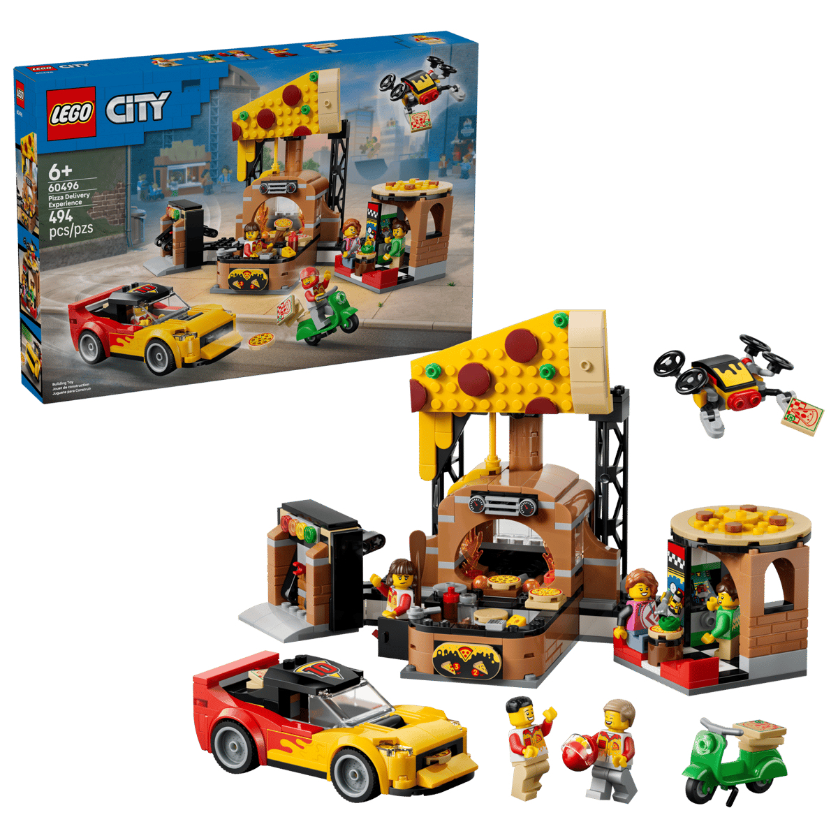 LEGO 60496 披薩外送體驗載具組