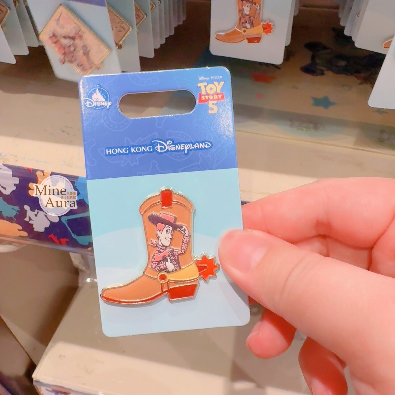 胡迪 Woody 靴子 造型 徽章 PIN 玩具總動員 Toy Story -香港迪士尼樂園