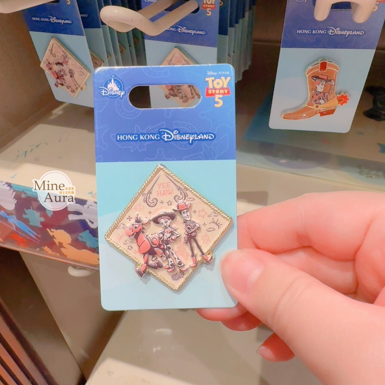 胡迪 Woody 翠絲 Jessie 紅心 Bullseye 造型 徽章 PIN 玩具總動員 Toy Story -香港迪士尼樂園