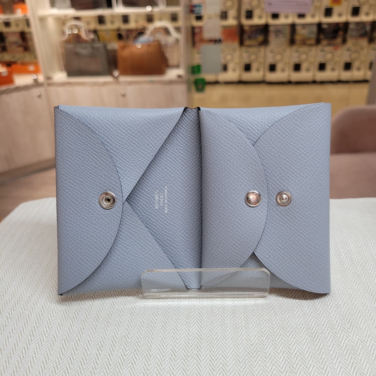 HERMES CALVI DUO P0 GRIS PANTIN 木偶灰
