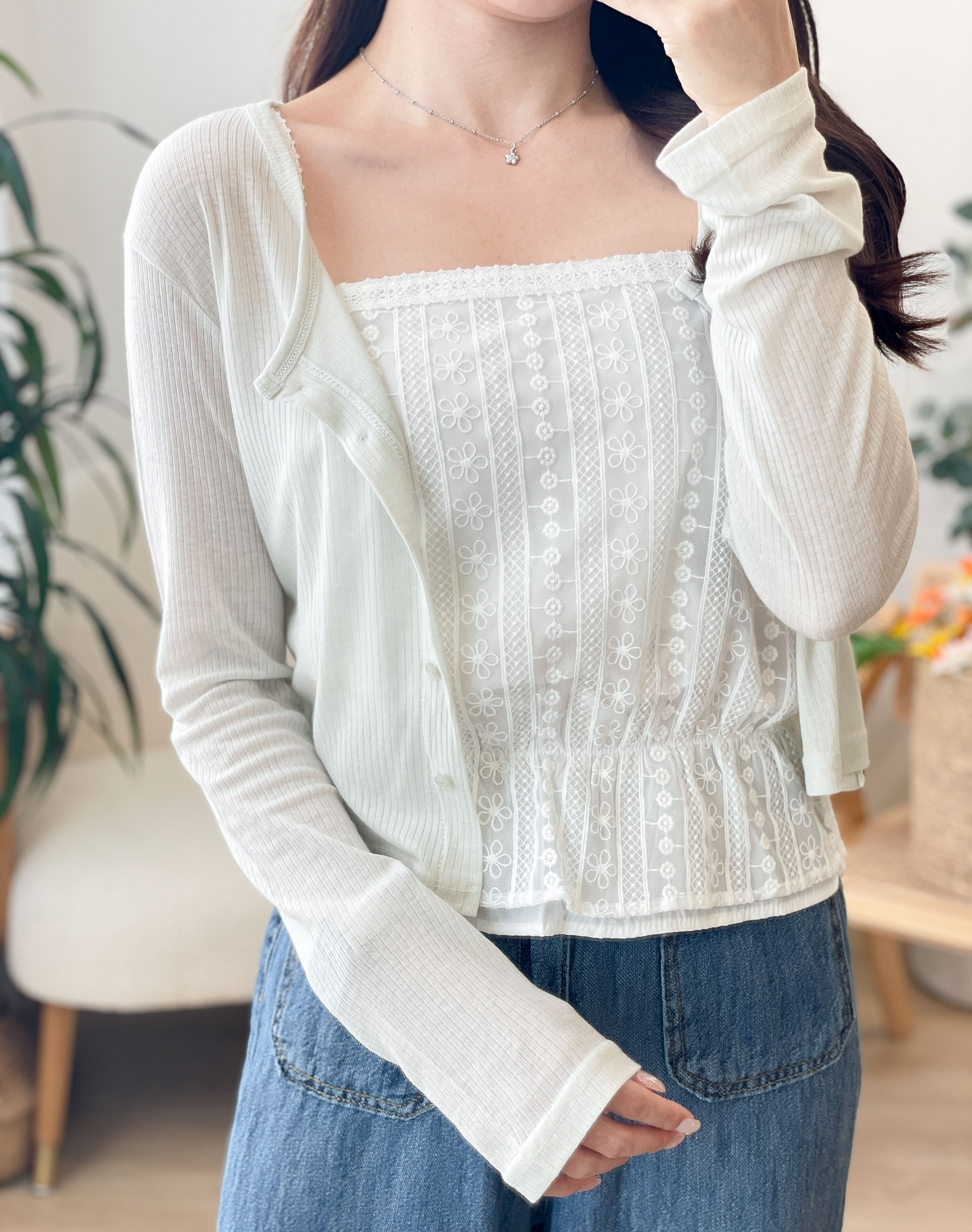 JK296 Pastel Dream Airy Knit Outer