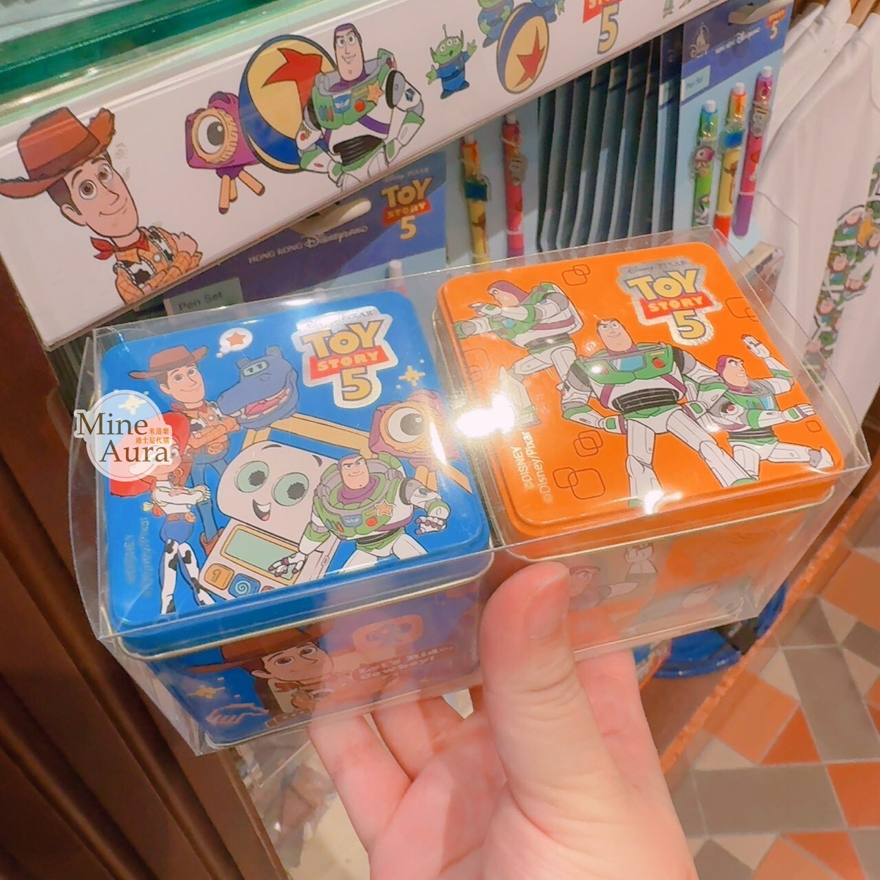玩具總動員5 餅乾 造型 鐵盒 2入組 玩具總動員 Toy Story -香港迪士尼樂園