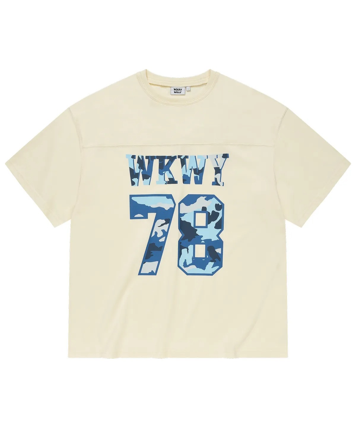 WACKY WILLY Panel Typo Short-Sleeve T-shirt