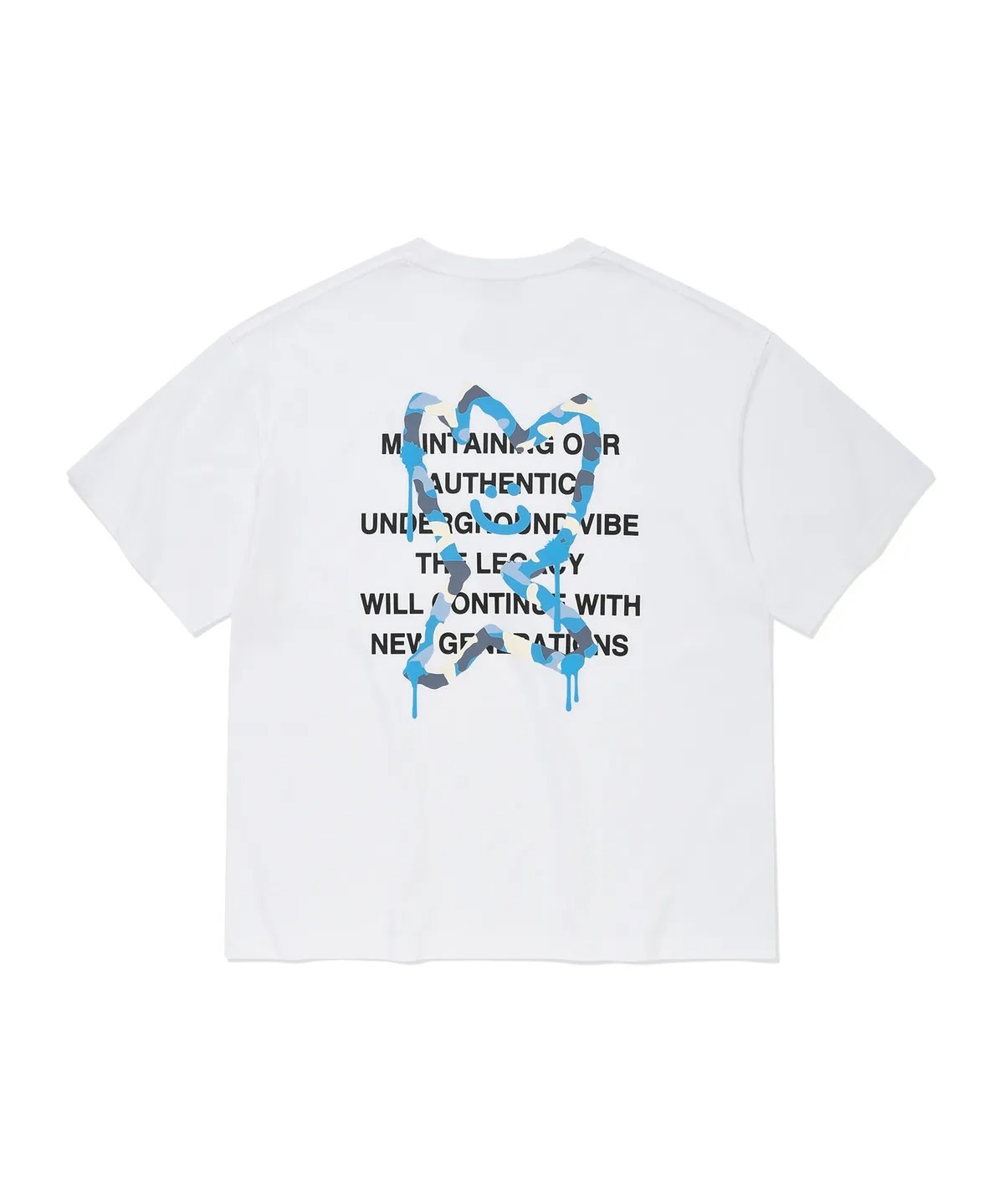 WACKY WILLY Kiki Line Typo Short-Sleeve T-shirt