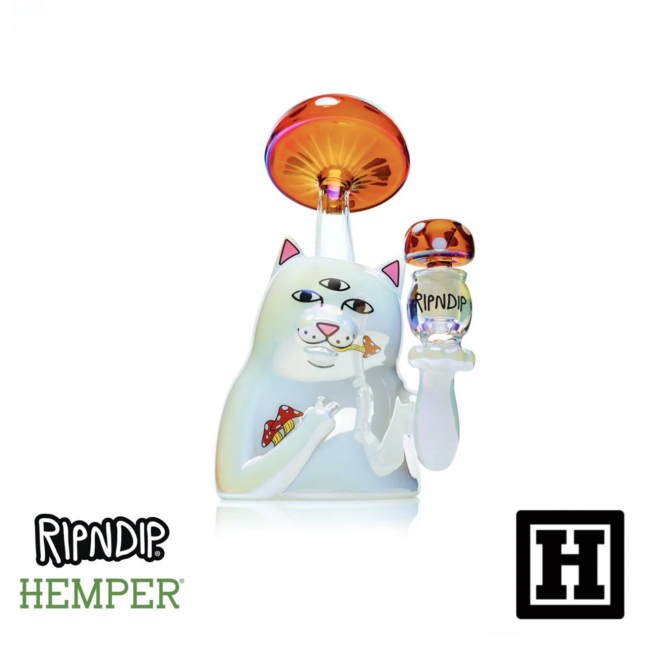 RIPNDIP x HEMPER Enlightened Nermal Bong 玻璃藝術品