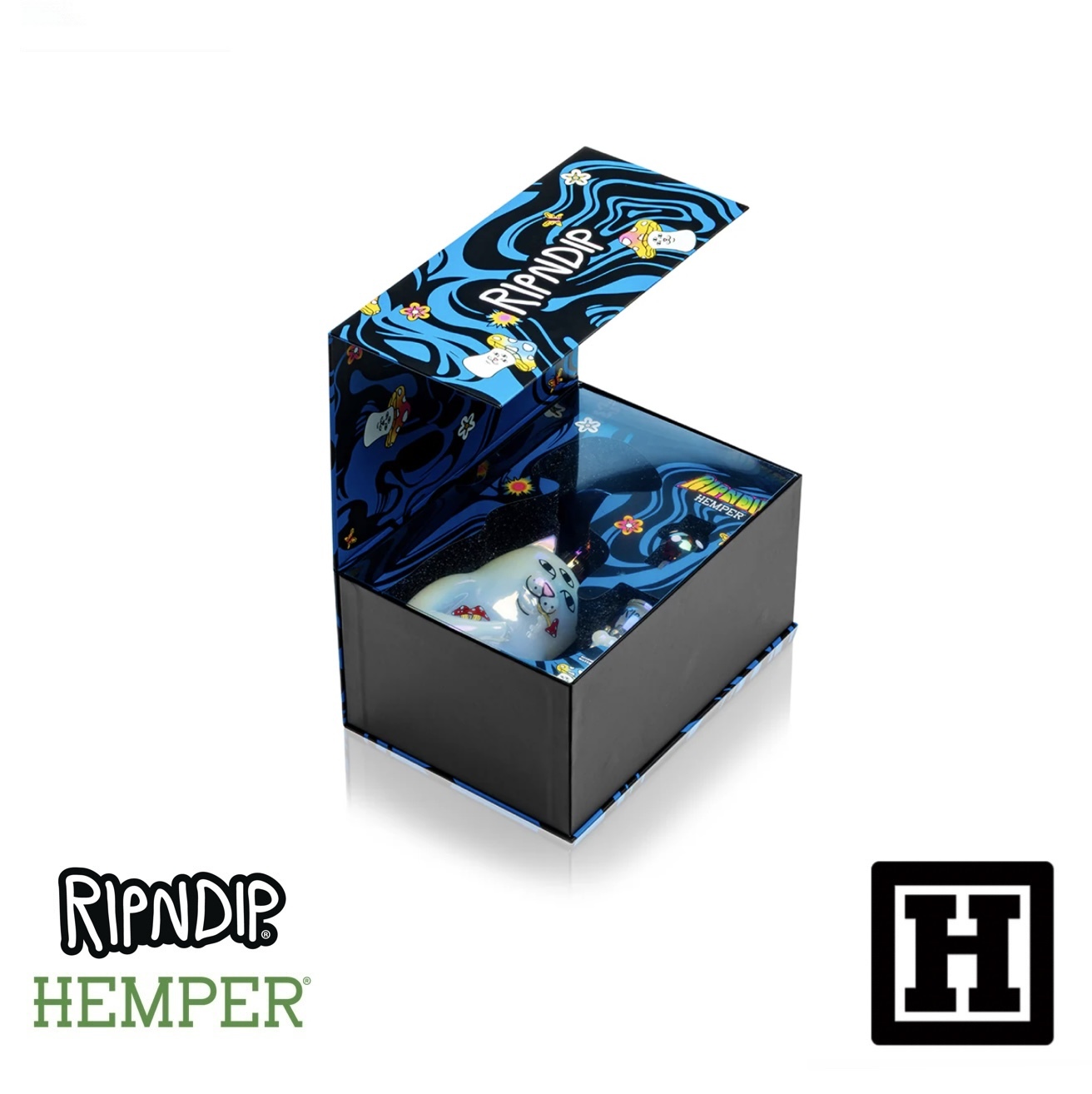 RIPNDIP x HEMPER Enlightened Nermal Bong 玻璃藝術品