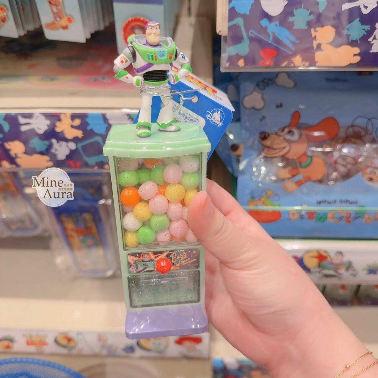 巴斯光年 Buzz Lightyear 扭蛋機造型 糖果盒 玩具總動員 Toy Story -香港迪士尼樂園