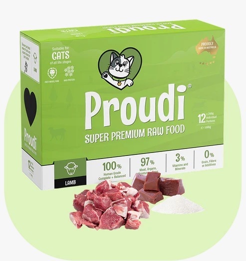 Proudi 急凍生肉貓糧 全羊肉配方