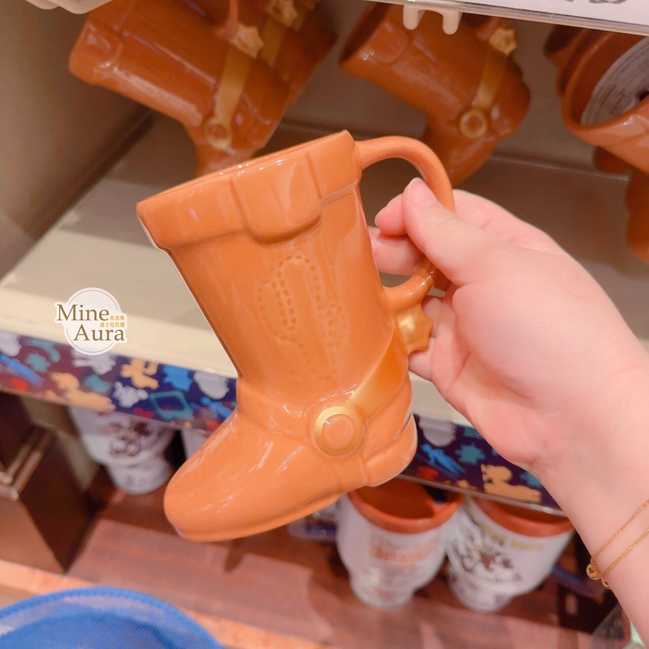 胡迪 Woody 靴子 造型 陶瓷馬克杯 水杯 玩具總動員 Toy Story -香港迪士尼樂園