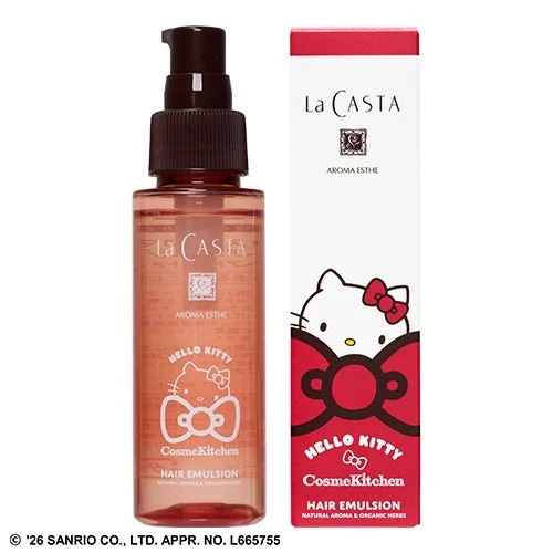 [限定] COSME KITCHEN La CASTA HELLO KITTY Aroma Esthe Hair Emulsion 護髮乳 80ml