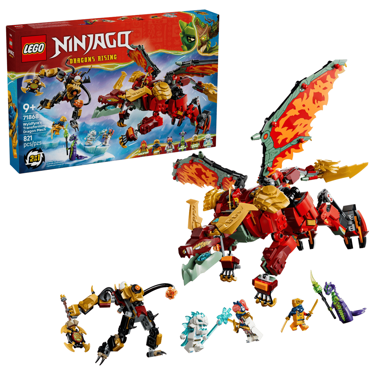 LEGO 71868 野火的變形猛龍機械人